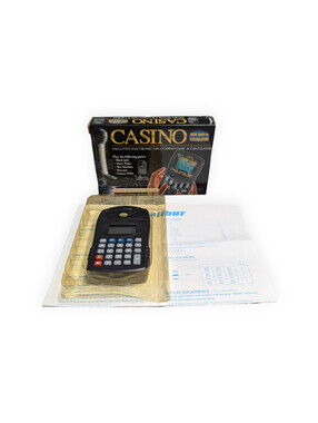 Excalibur Casino 5-in-1 Handheld Electronic Game Calculator Novelty Tested Work